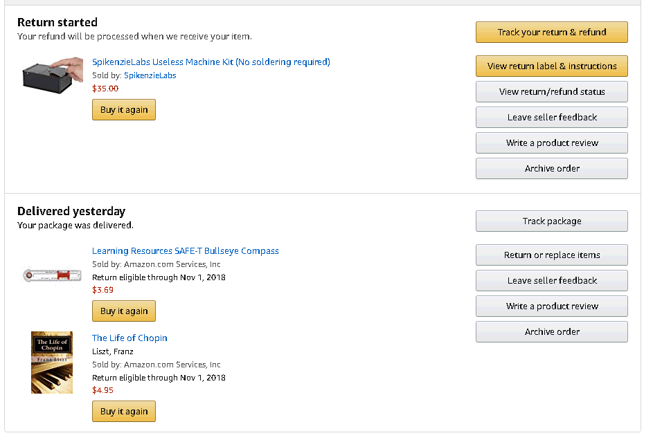Image:Amazon Choice item cannot be reviewed on Amazon